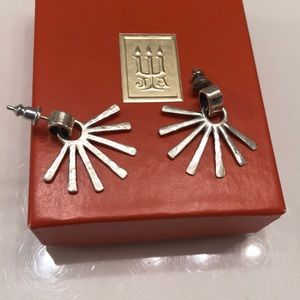 Sterling silver sunburst earrings James Avery